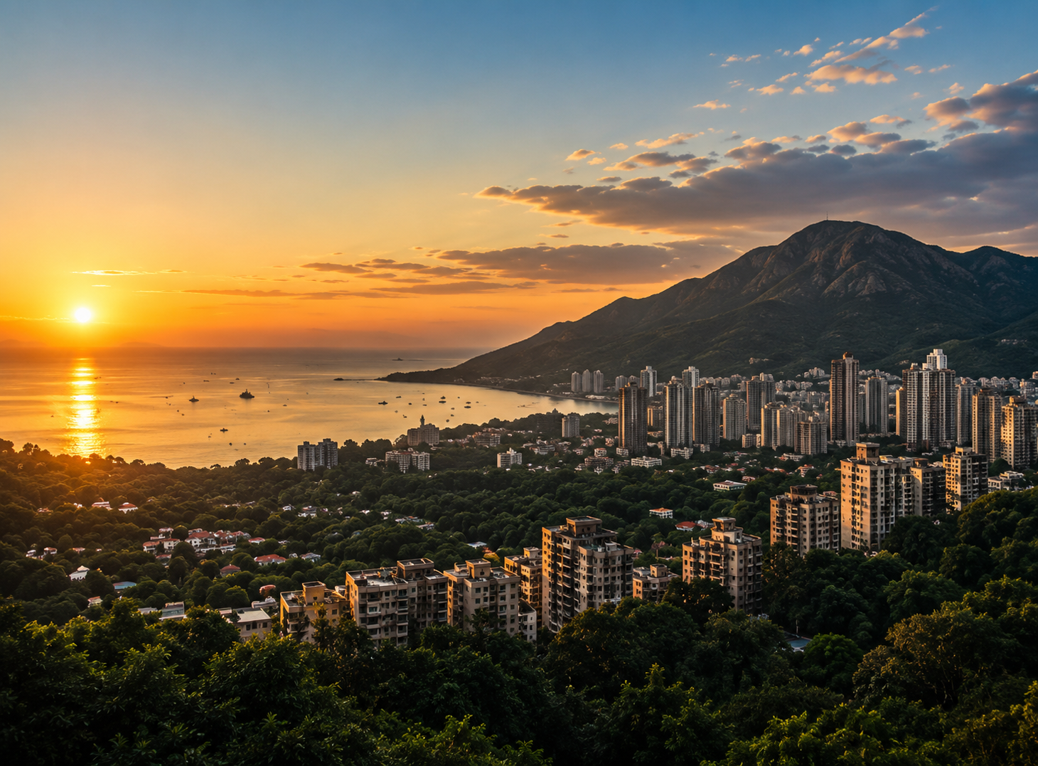 Uninterrupted views of the sea, city and jivdani